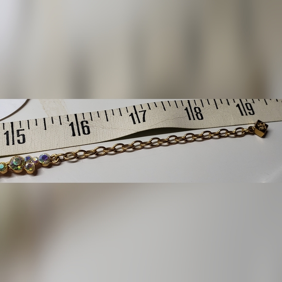 Givenchy GORGEOUS Multi-Color Adjustable Chain Gold Toned Necklace - Picture 13 of 13